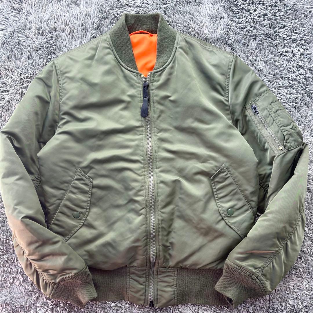 【極美品】アルファインダストリーズ MA-1 フライトジャケット カーキ M