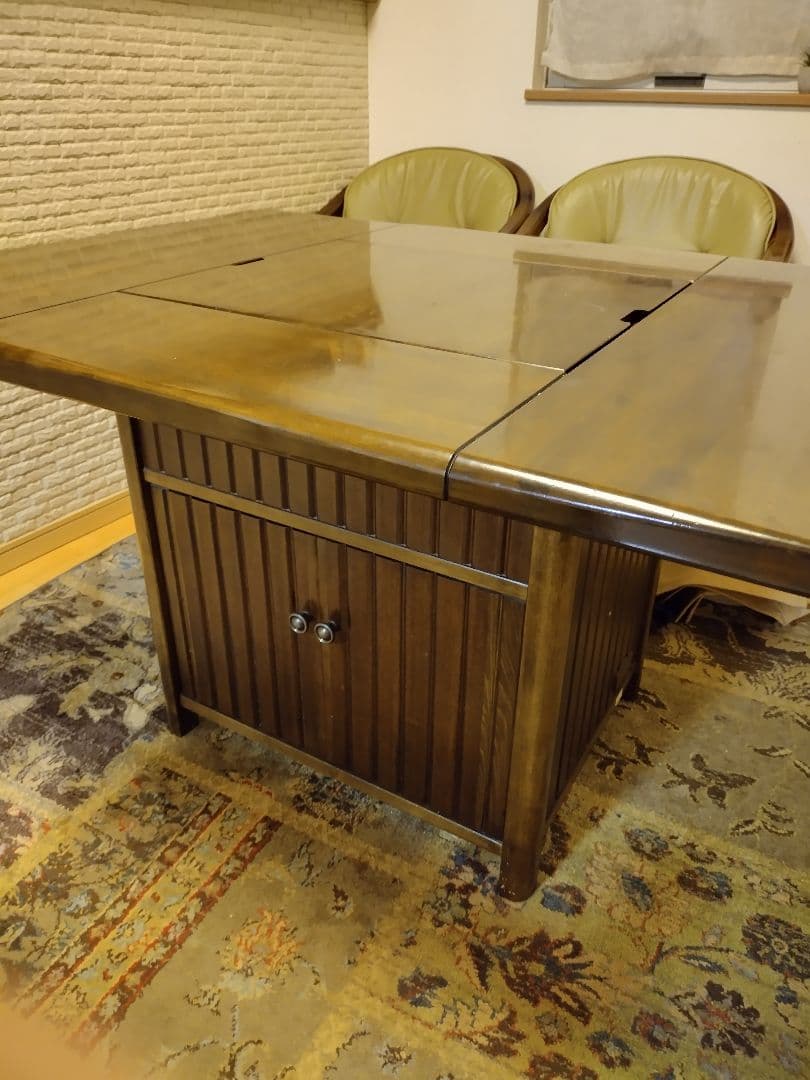 希少★カリモク囲炉裏ダイニングテーブル　ヴィンテージ