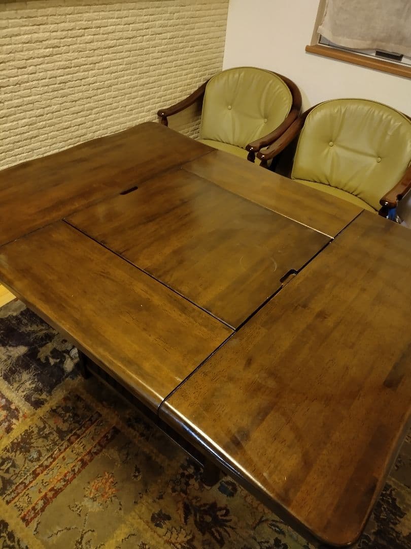 希少★カリモク囲炉裏ダイニングテーブル　ヴィンテージ