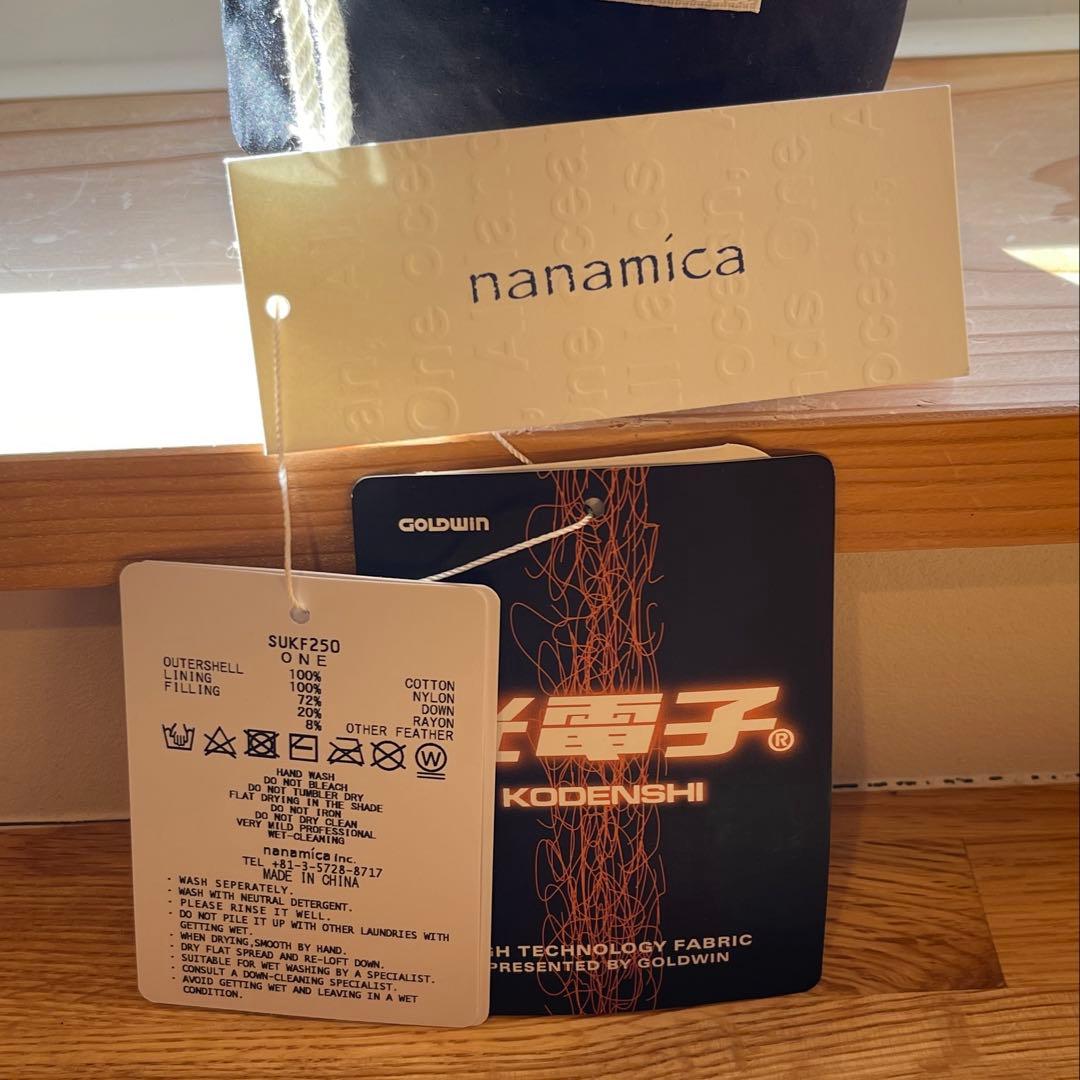 新品 ナナミカ 黒 光電子ダウンマフラー Down Muffler