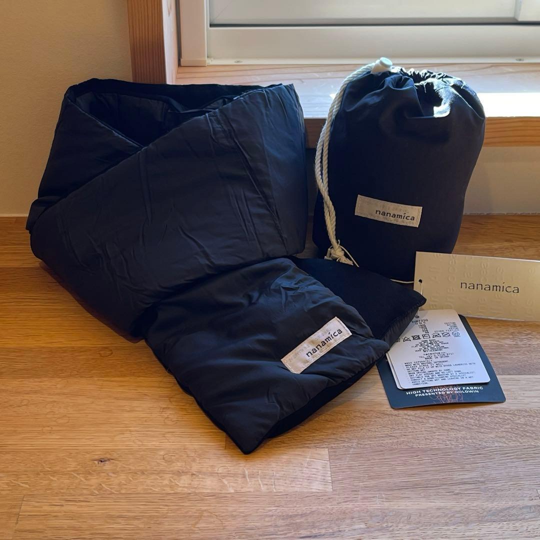 新品 ナナミカ 黒 光電子ダウンマフラー Down Muffler