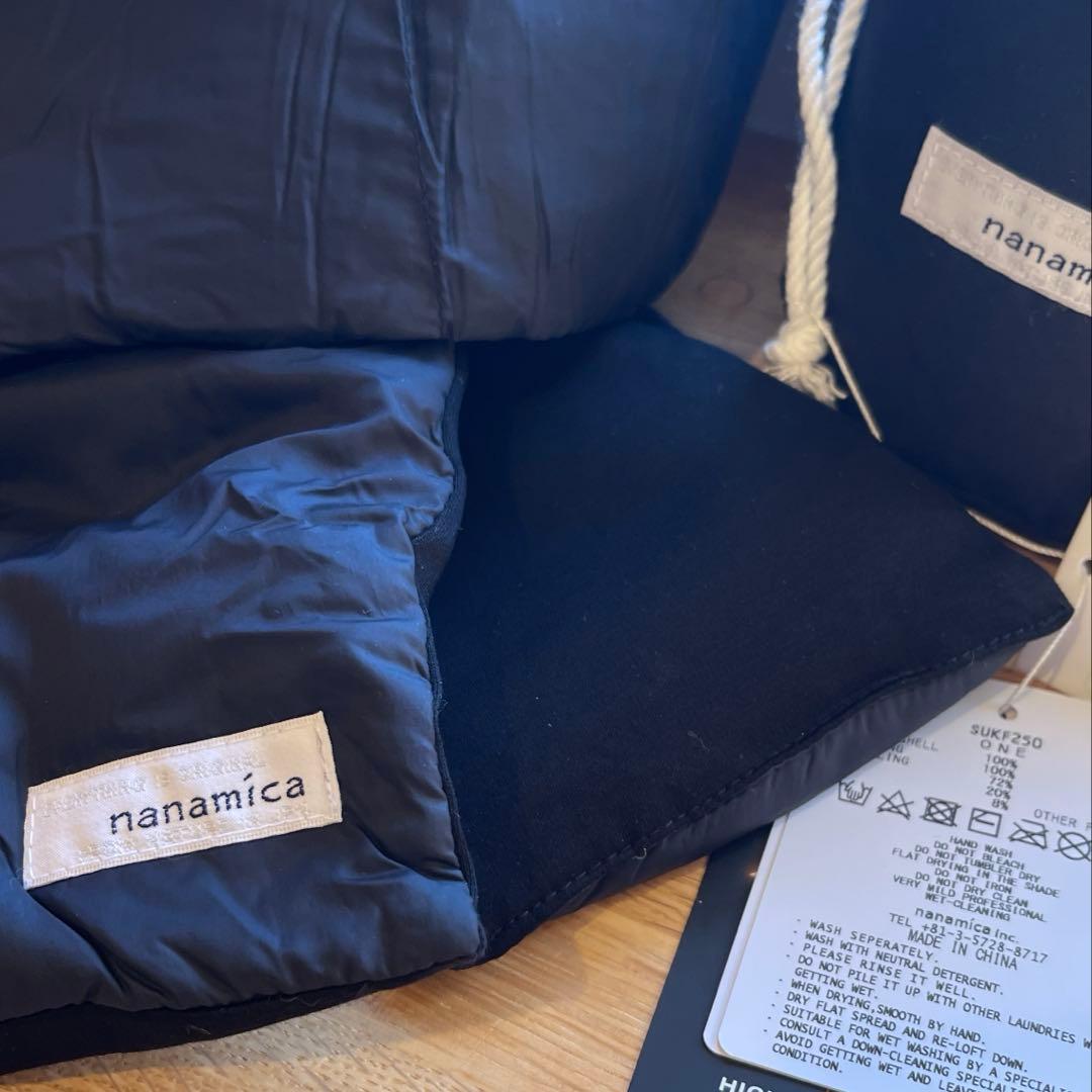 新品 ナナミカ 黒 光電子ダウンマフラー Down Muffler