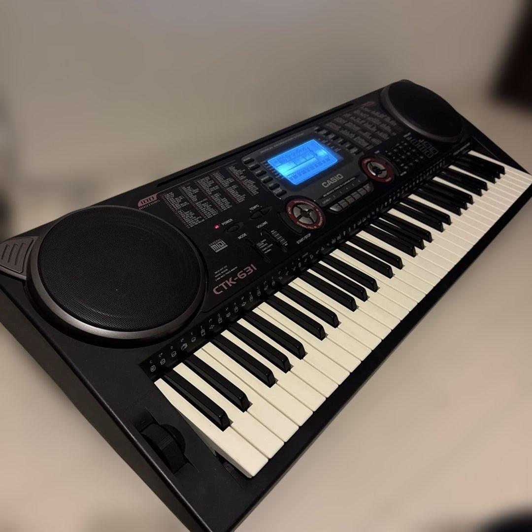 【美品】CASIO カシオ CTK-631 61鍵 キーボード 電子ピアノ 鍵盤