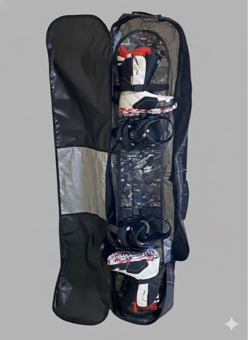 美品　BURTON バートン　初心者オススメ　メンズスノーボード　ケースセット