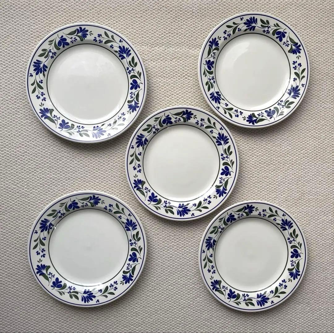 【お値下げ】英国チャーチル　ザルツブルク　プレート皿　 5枚　26㎝