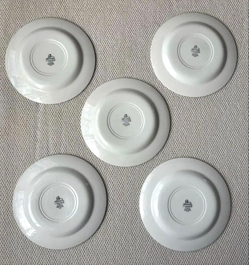 【お値下げ】英国チャーチル　ザルツブルク　プレート皿　 5枚　26㎝