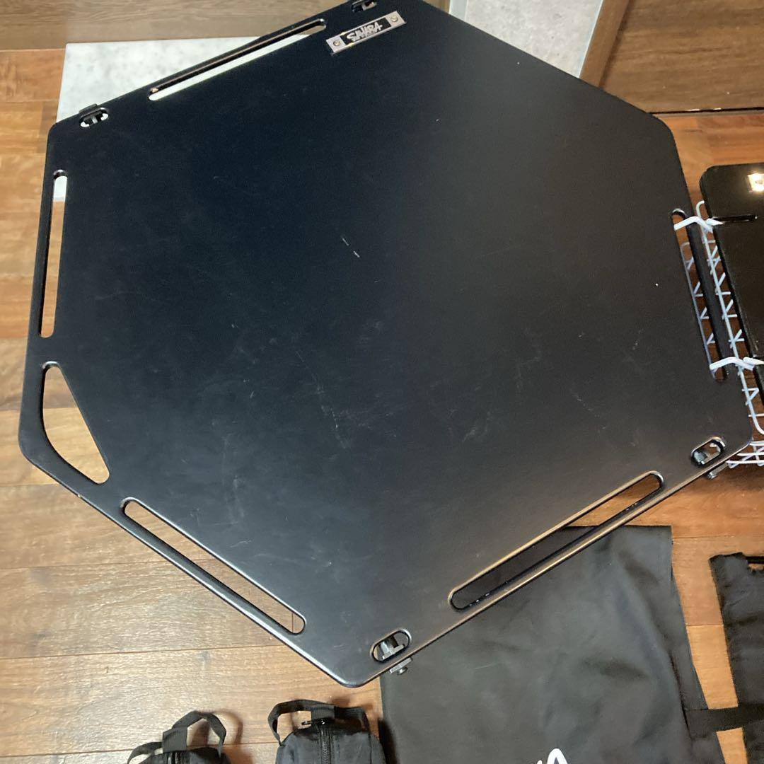 人気✨️フィールドサハラ 折りたたみ ヘキサテーブル キャンプ アウトドア