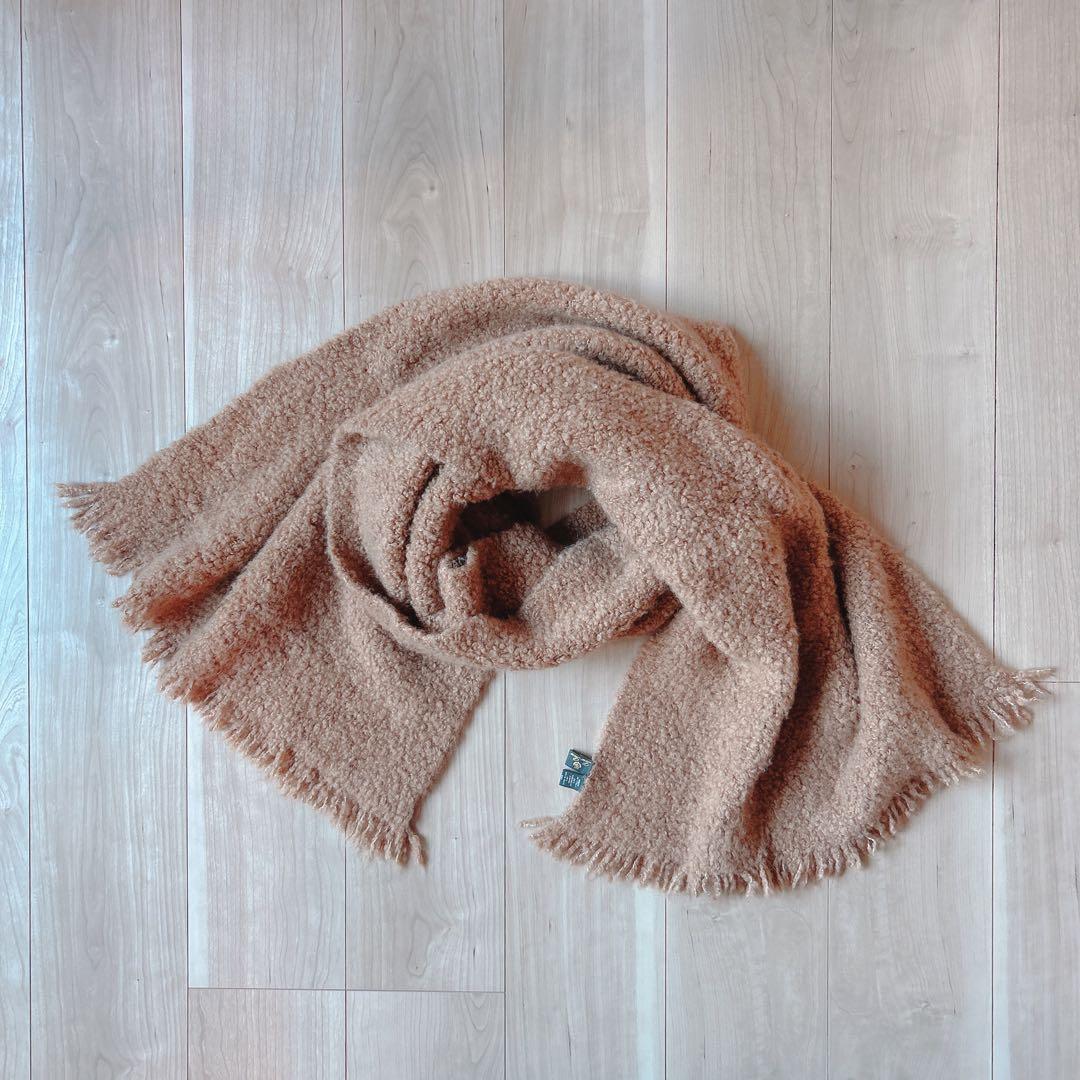 ロロ・ピアーナ Loro Piana テディベア 大判ストール キャメルシルク