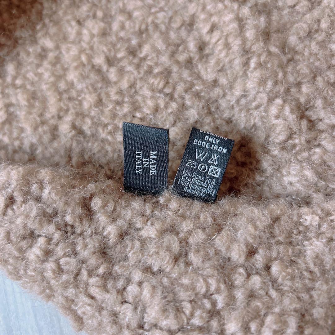 ロロ・ピアーナ Loro Piana テディベア 大判ストール キャメルシルク