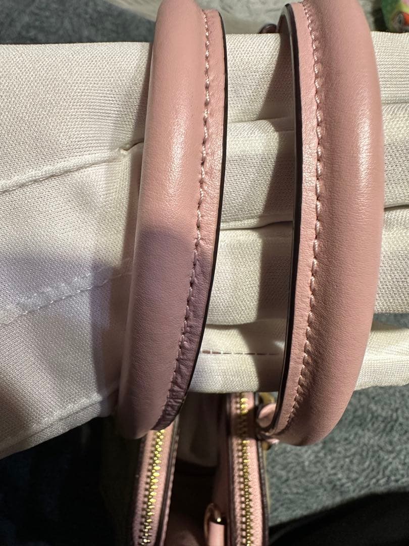 COACH ショルダーバッグ ベージュ ピンク 2WAY 美品