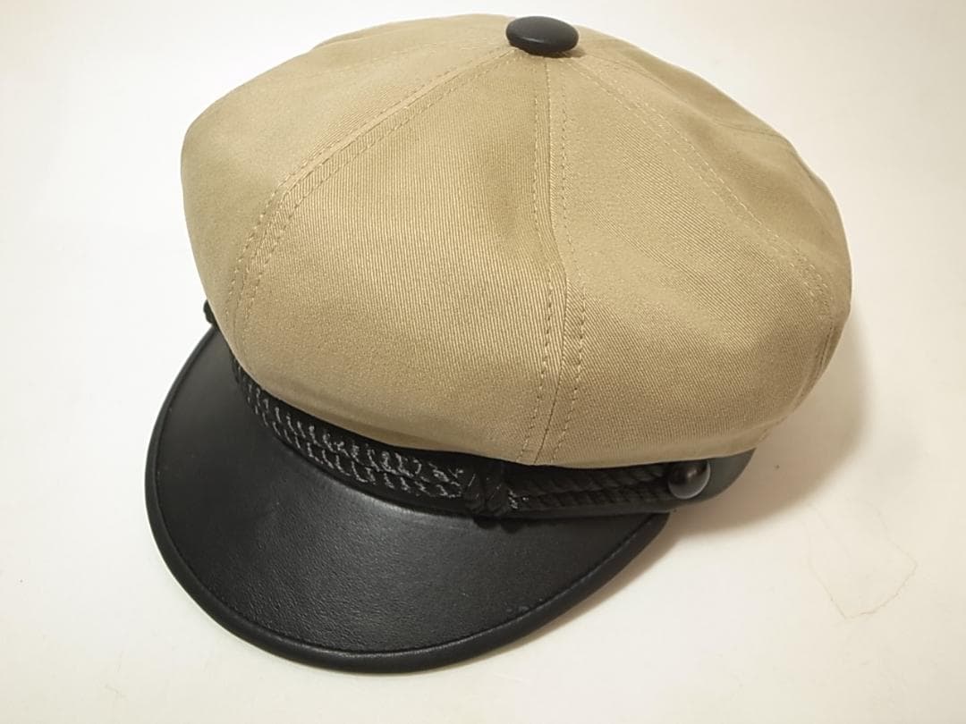 米国製ニューヨークハットCotton Brandoモーターサイクル Lカーキ新品