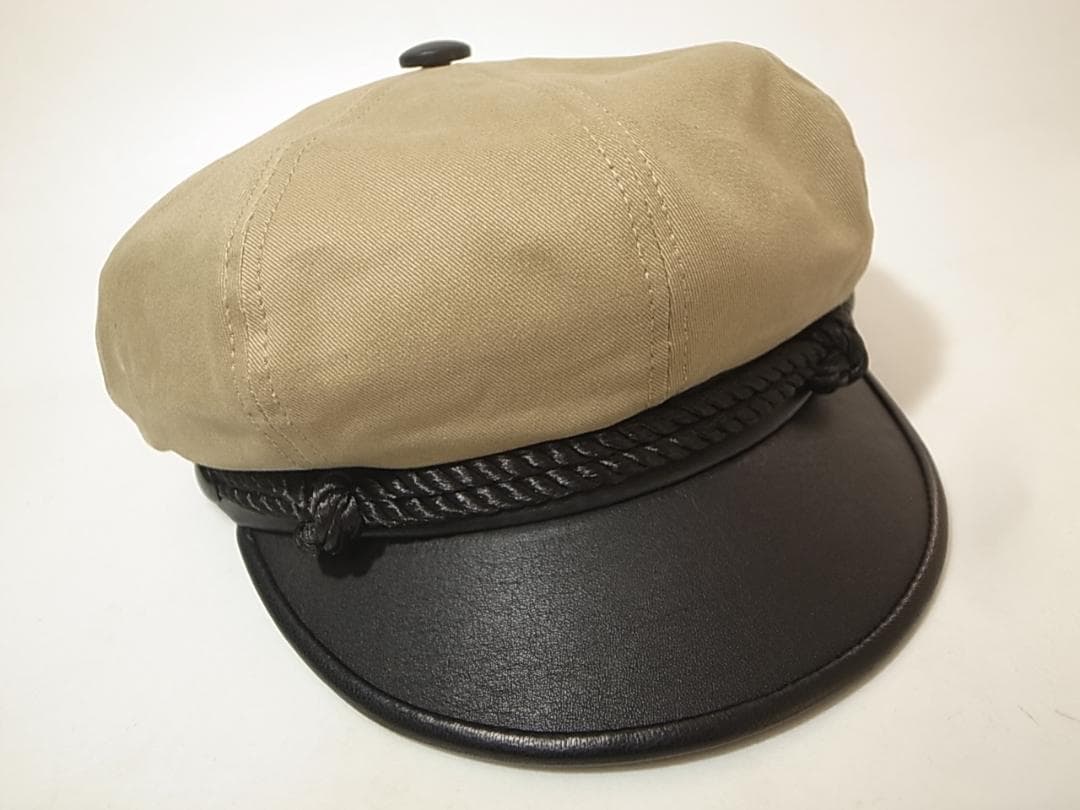 米国製ニューヨークハットCotton Brandoモーターサイクル Lカーキ新品