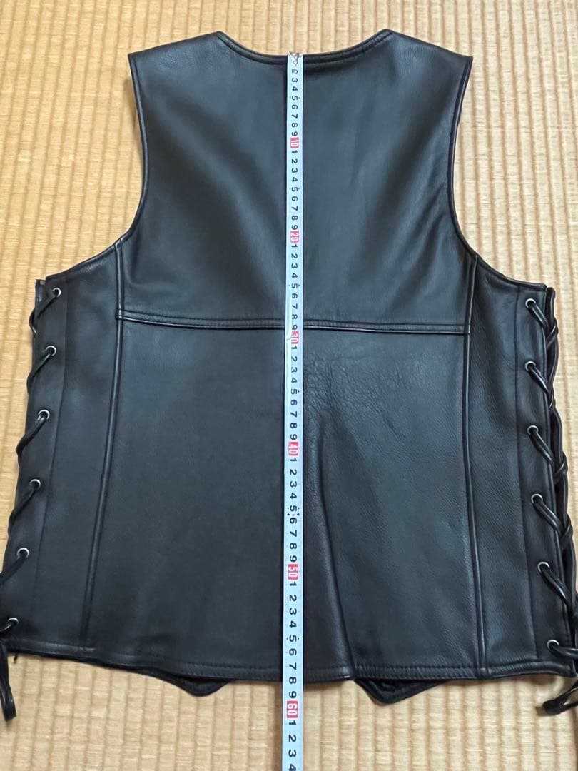 HARLEY-DAVIDSON ブラックレザーベスト M