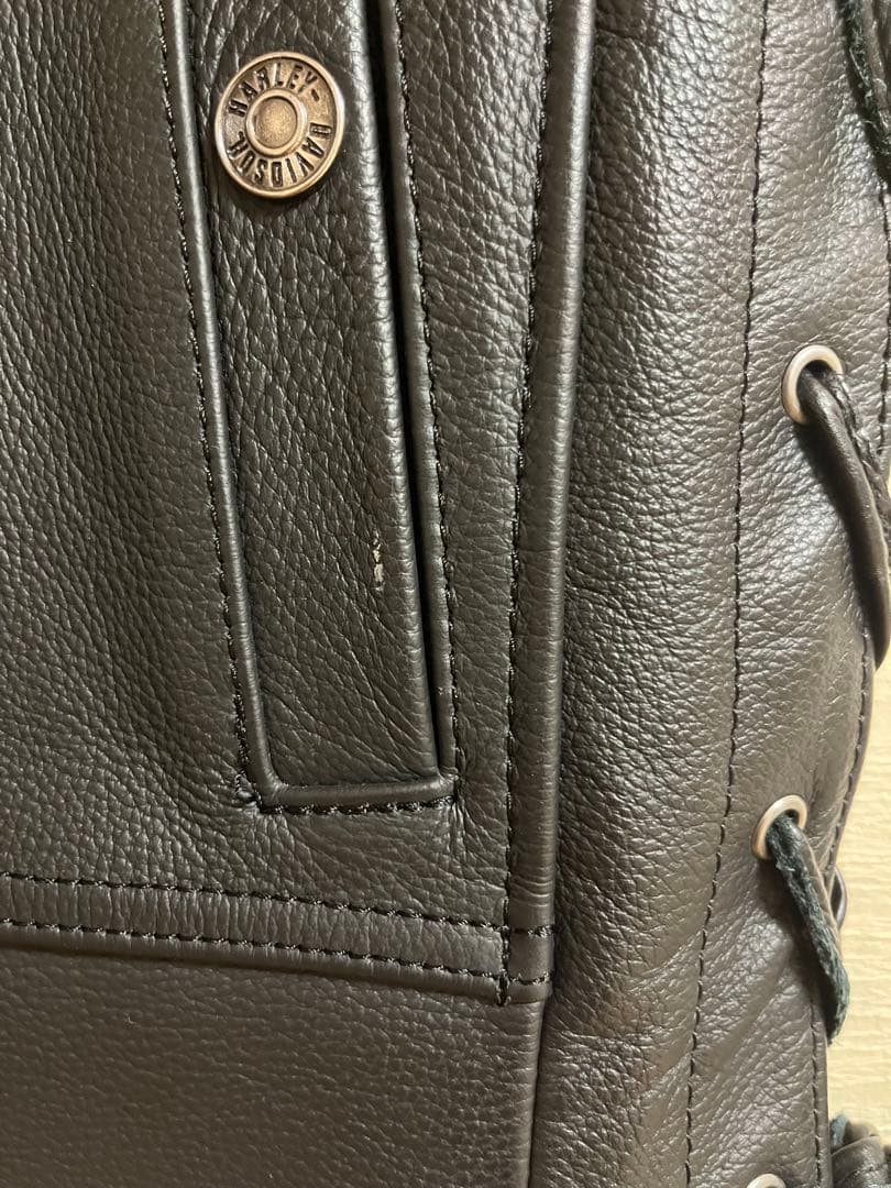 HARLEY-DAVIDSON ブラックレザーベスト M