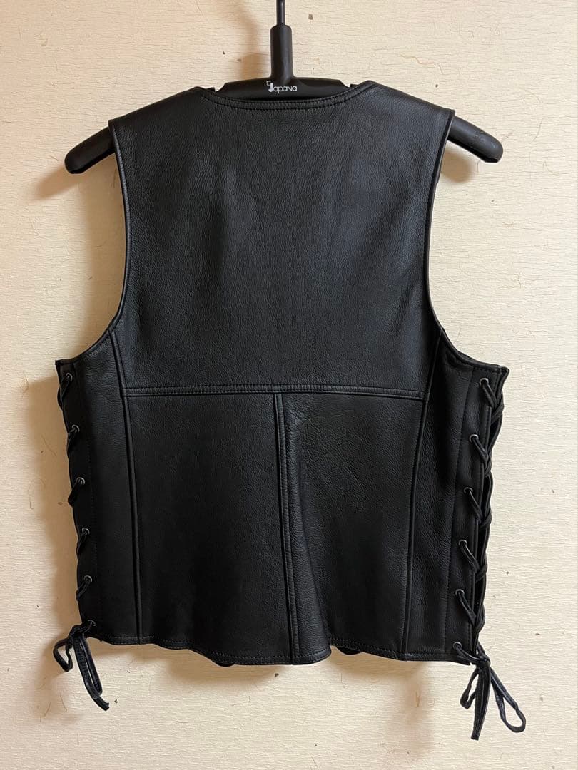 HARLEY-DAVIDSON ブラックレザーベスト M