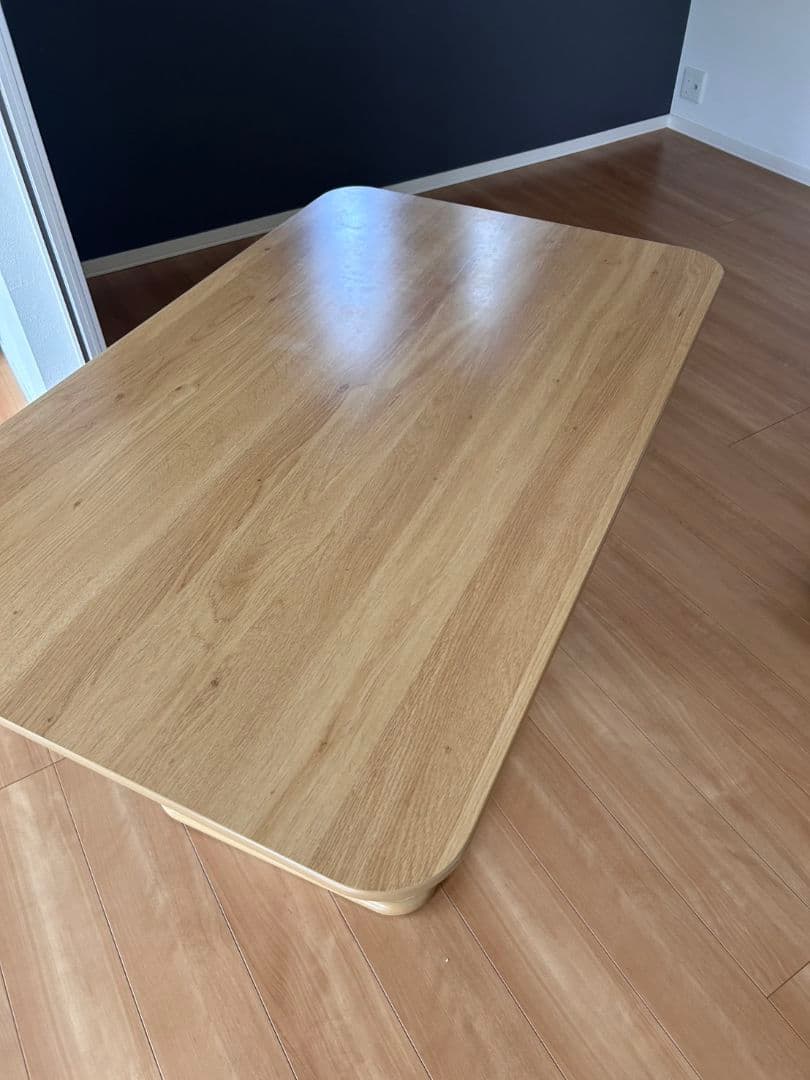 モダンデコ 昇降式テーブル ナチュラルカラー　ダイニングテーブル