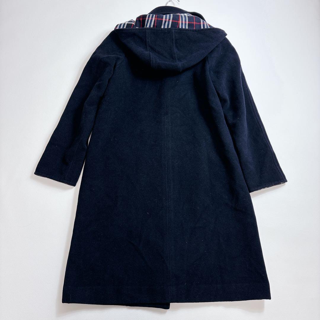 美品✨BURBERRY LONDON アンゴラ フーデットコート サイズS