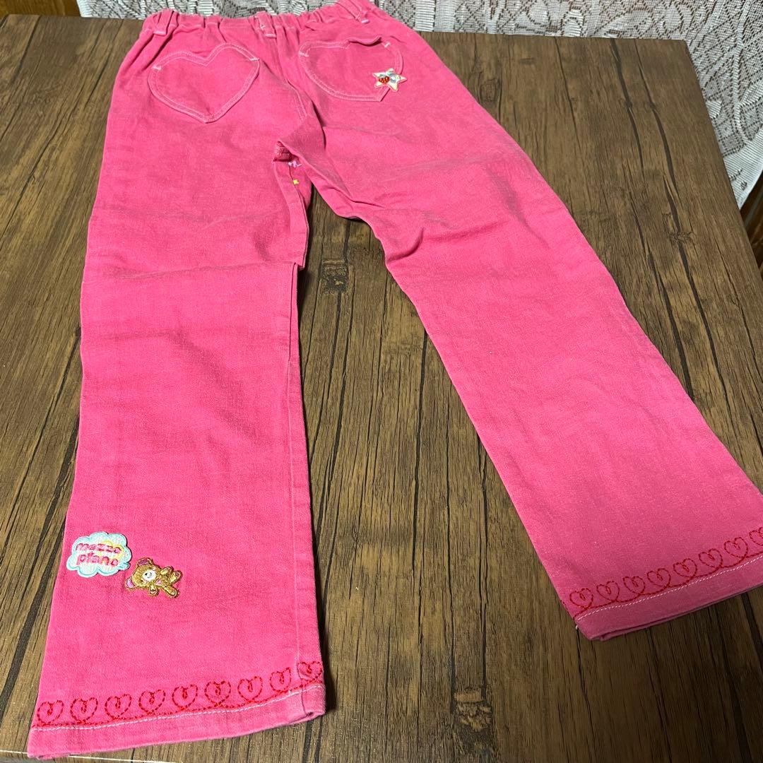 メゾピアノ　130（120.135） スカート、長T、ズボンセット　ベリーちゃん