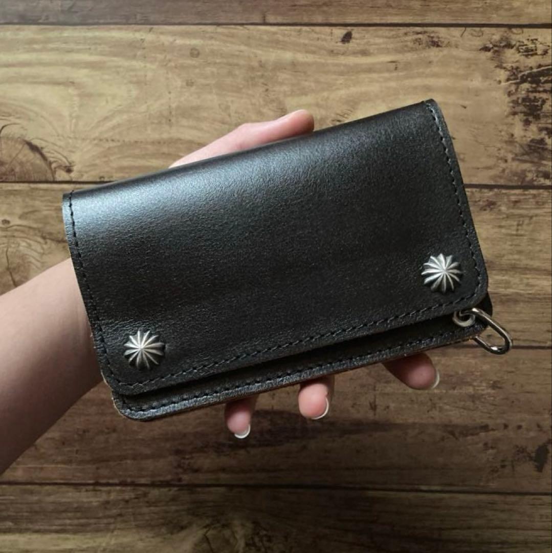 【お札を折らずに収納】ミドルトラッカーウォレット アポロコンチョ【即納品】