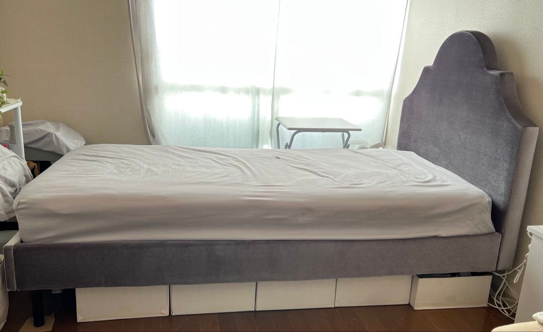 【8/6まで⏰】フランフラン ブリッサ ベッド クラウン シングル グレー