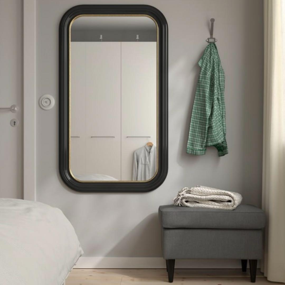 IKEA 鏡　アルマロード　ALMARÖD ブラック　姿見 70x120 cm