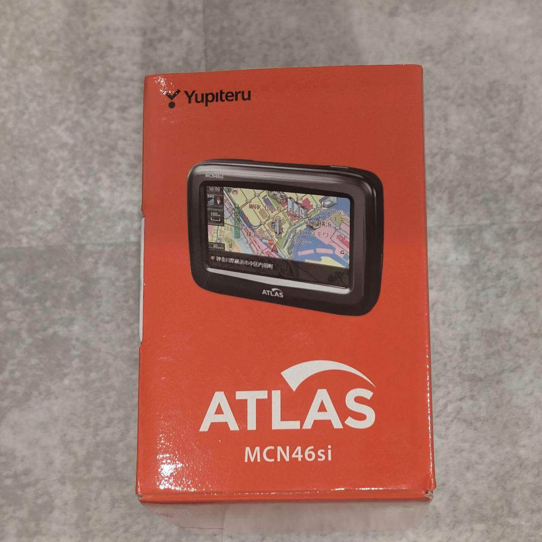 中古美品 ユピテル ATLAS MCN46si バイク用ナビ スペアバッテリー付