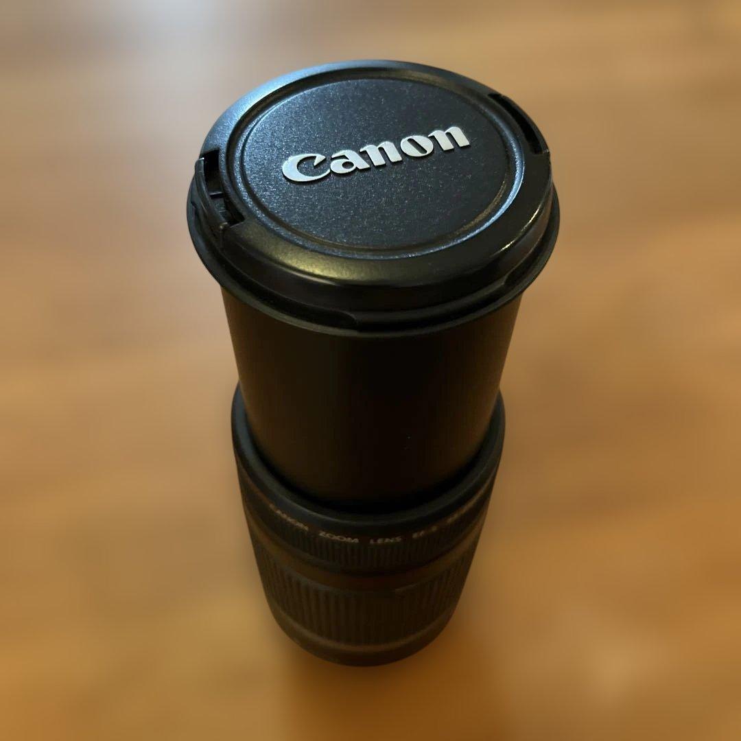 Canon キヤノン EF-S55-250mm F4-5.6 IS フード付き