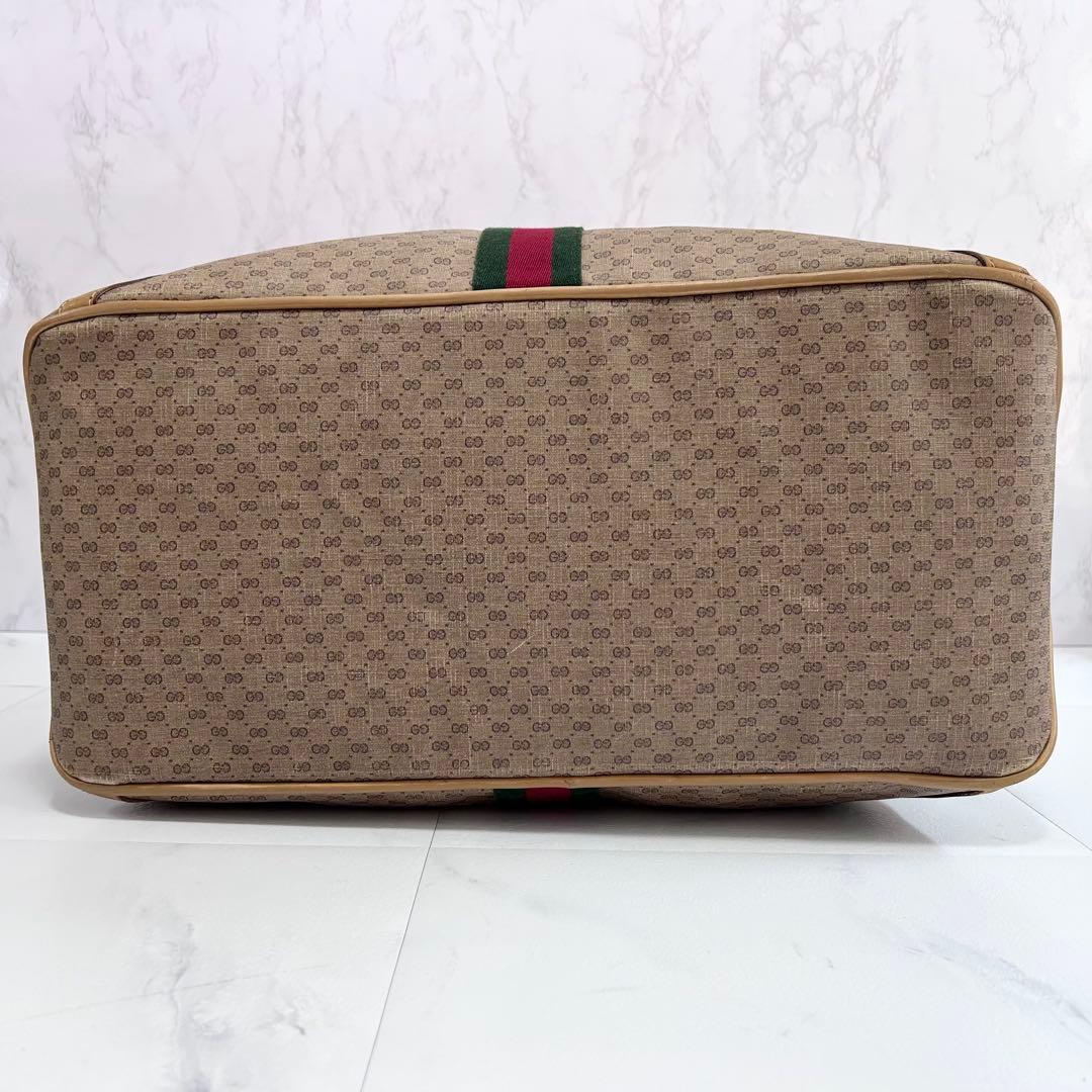 Vintage GUCCI ボストンバッグ オフィディア マイクロGG PVC