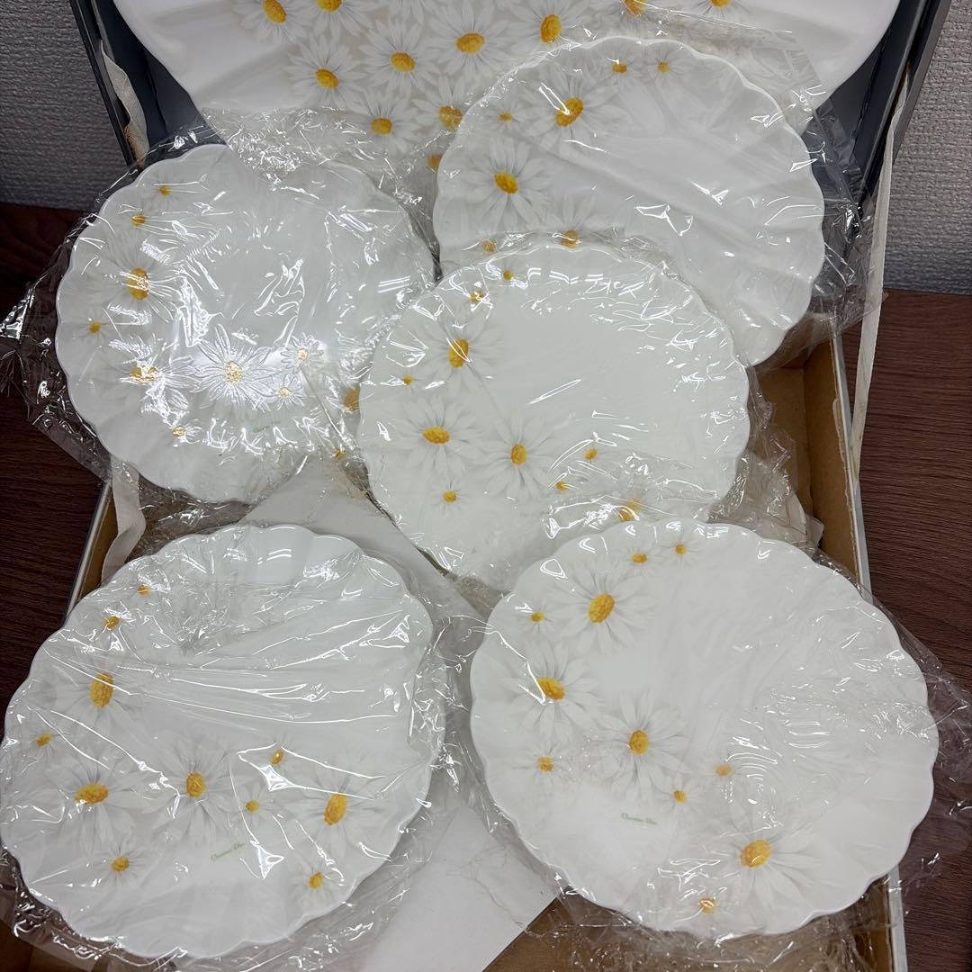 【未使用品】クリスチャンディオール　マーガレット柄　パーティセット　ヴィンテージ