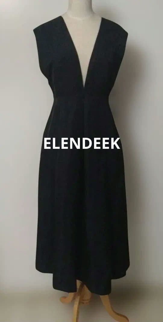 新品タグ付ELENDEEKドロップショルダージャンパースカート定価24200円