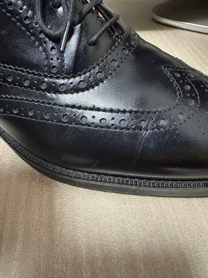 Burberry バーバリー　ブラック ビジネス　革靴　ヴィンテージ　箱付き