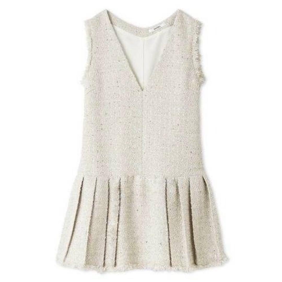 SNIDEL Vネックツイードジャンスカ　スナイデル ジャンスカ ワンピース