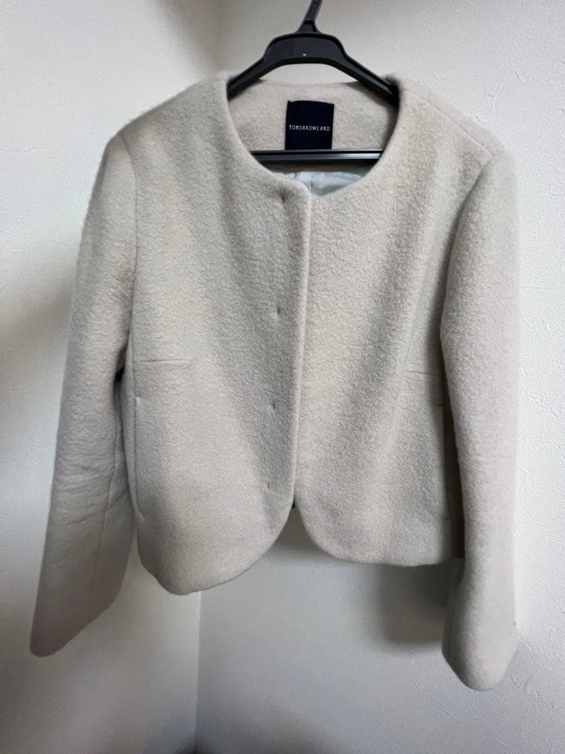 美品★トゥモローランドコレクション★ノーカラージャケット38