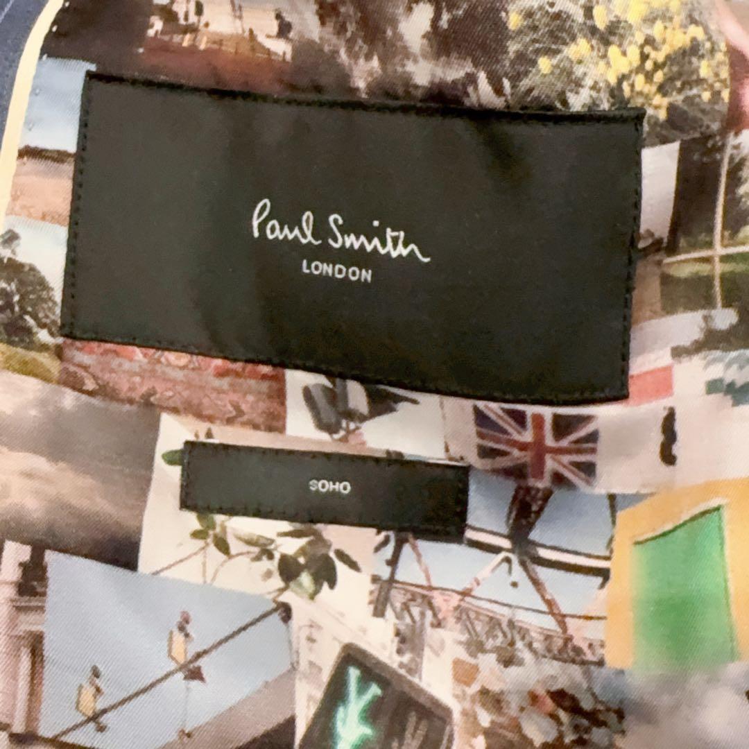 現行モデル ポールスミス×ロロピアーナ セットアップ スーツ　ストライプ XL