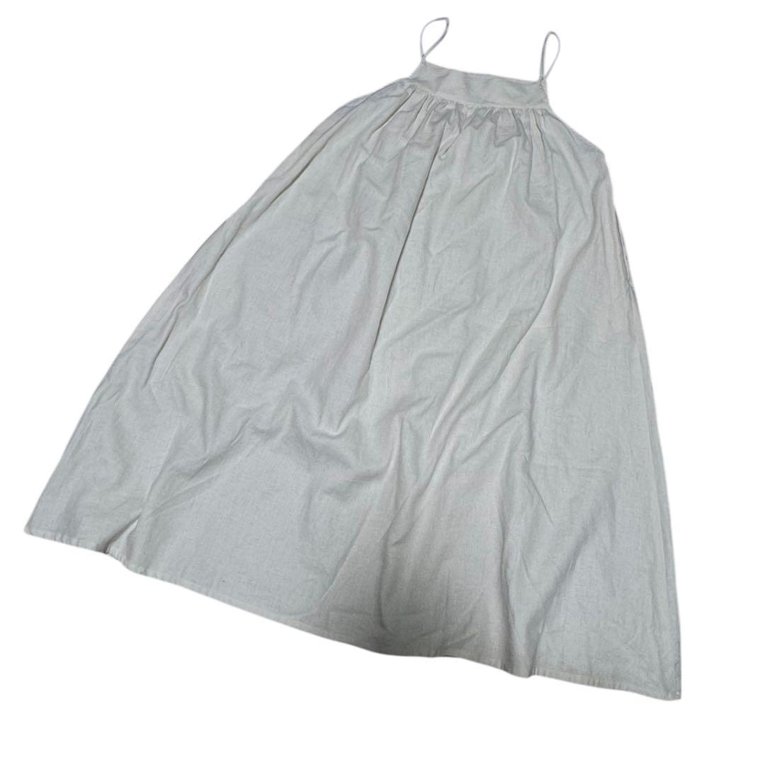 KUBOSANMADE　リネン　キャミソールワンピース　クボサンメイド