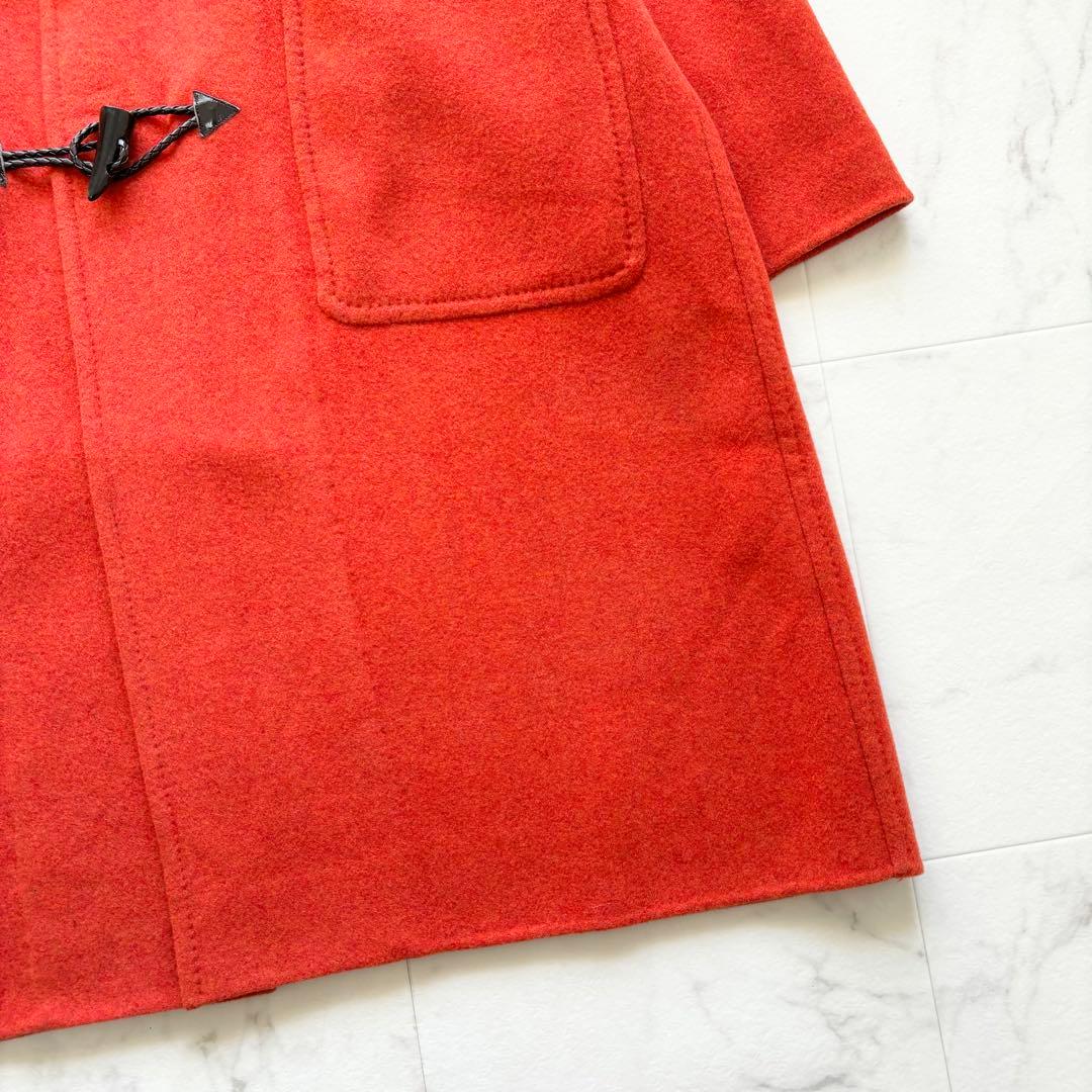 極美品 定価17万 2223AW ソブリン メルトンダッフルコート オレンジ L