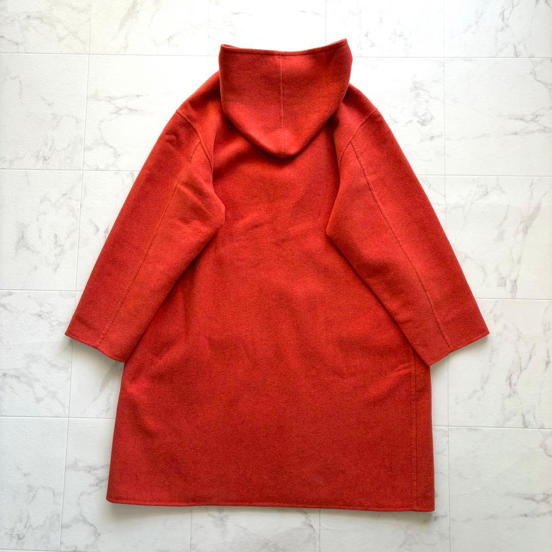 極美品 定価17万 2223AW ソブリン メルトンダッフルコート オレンジ L