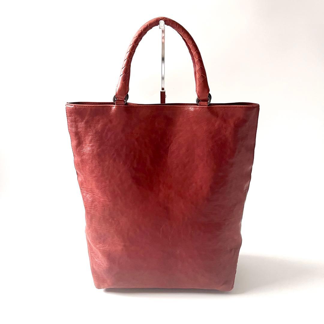 ⭐️SALE⭐ボッテガヴェネタ　トートバッグ　ブラウン　レンガ色　レザー