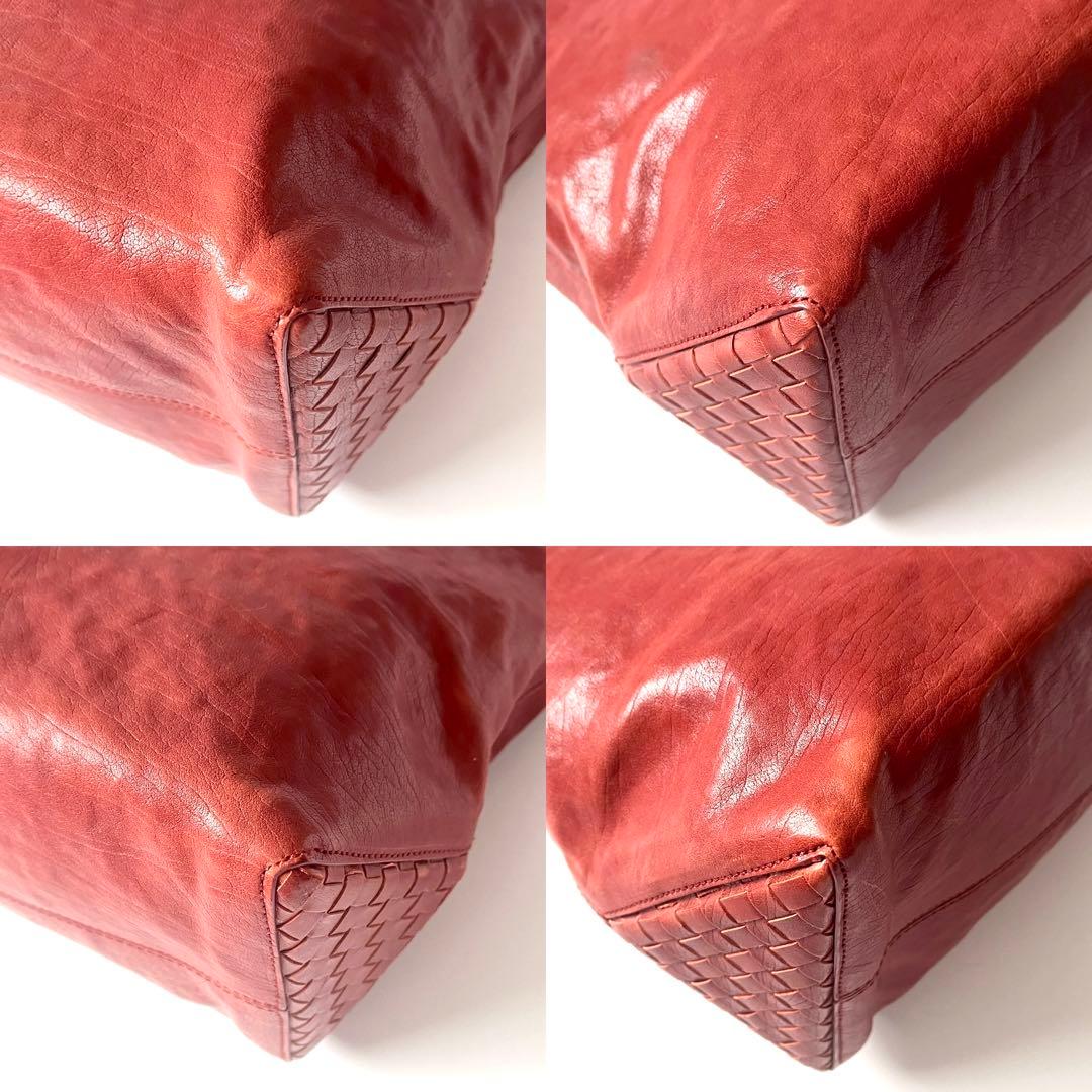 ⭐️SALE⭐ボッテガヴェネタ　トートバッグ　ブラウン　レンガ色　レザー