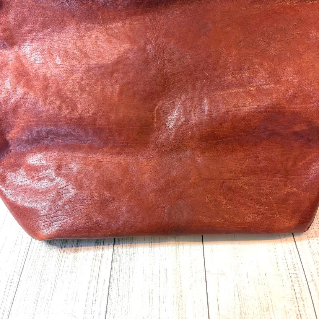 ⭐️SALE⭐ボッテガヴェネタ　トートバッグ　ブラウン　レンガ色　レザー