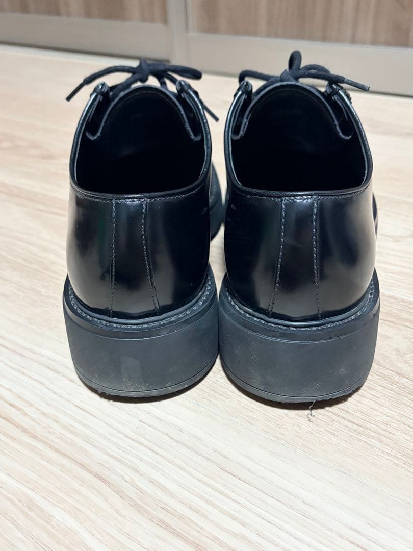 美品PRADA プラダ ダイアパソン ブラッシュドレザーシューズ 付属品