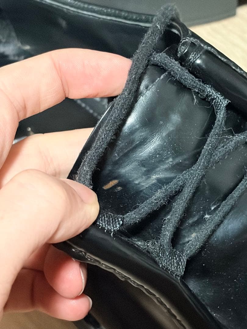 美品PRADA プラダ ダイアパソン ブラッシュドレザーシューズ 付属品