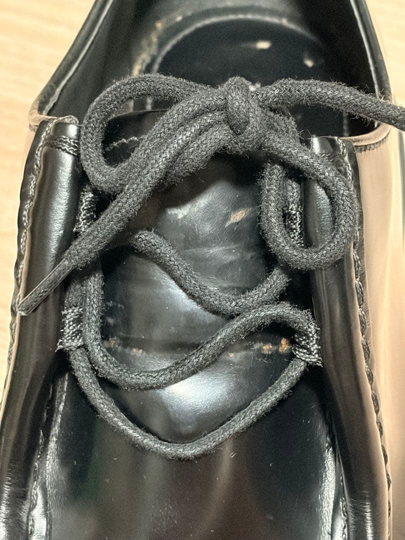 美品PRADA プラダ ダイアパソン ブラッシュドレザーシューズ 付属品