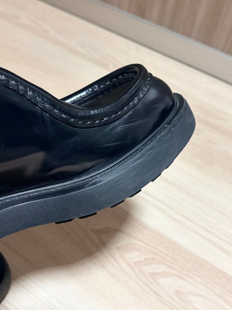 美品PRADA プラダ ダイアパソン ブラッシュドレザーシューズ 付属品