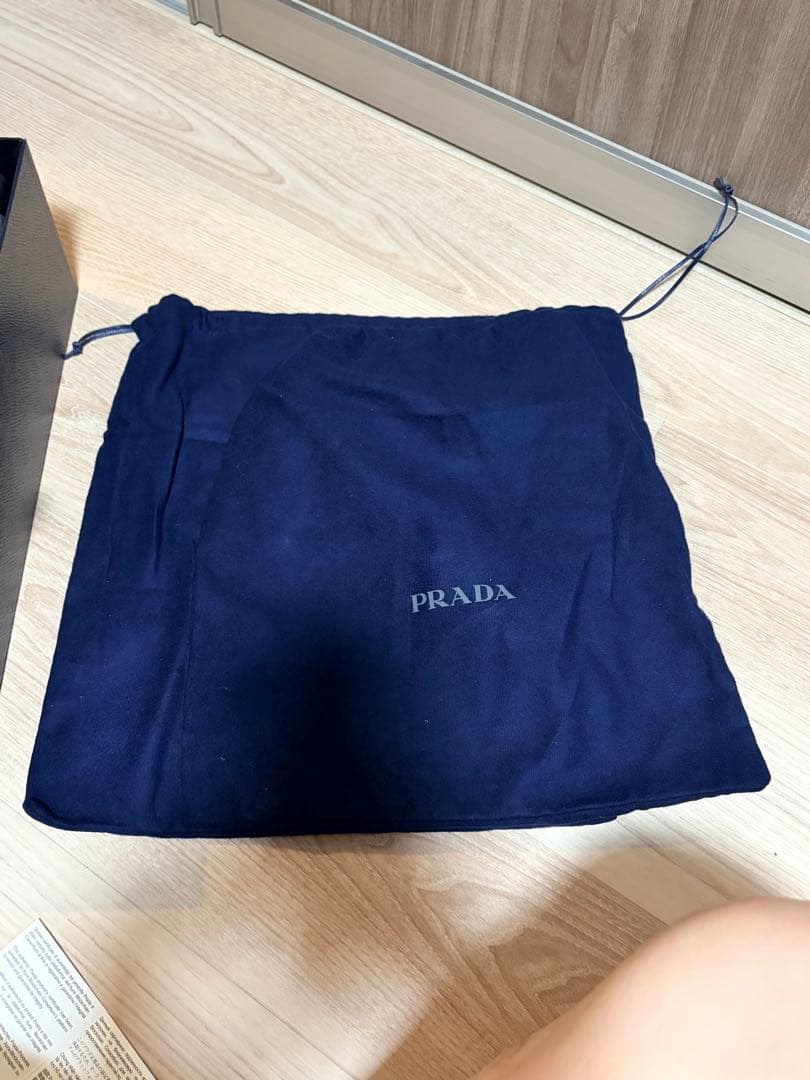 美品PRADA プラダ ダイアパソン ブラッシュドレザーシューズ 付属品