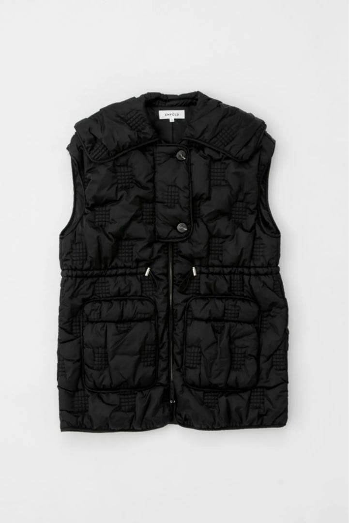 【新品未使用】ENFOLD CHECK-QUILT VEST