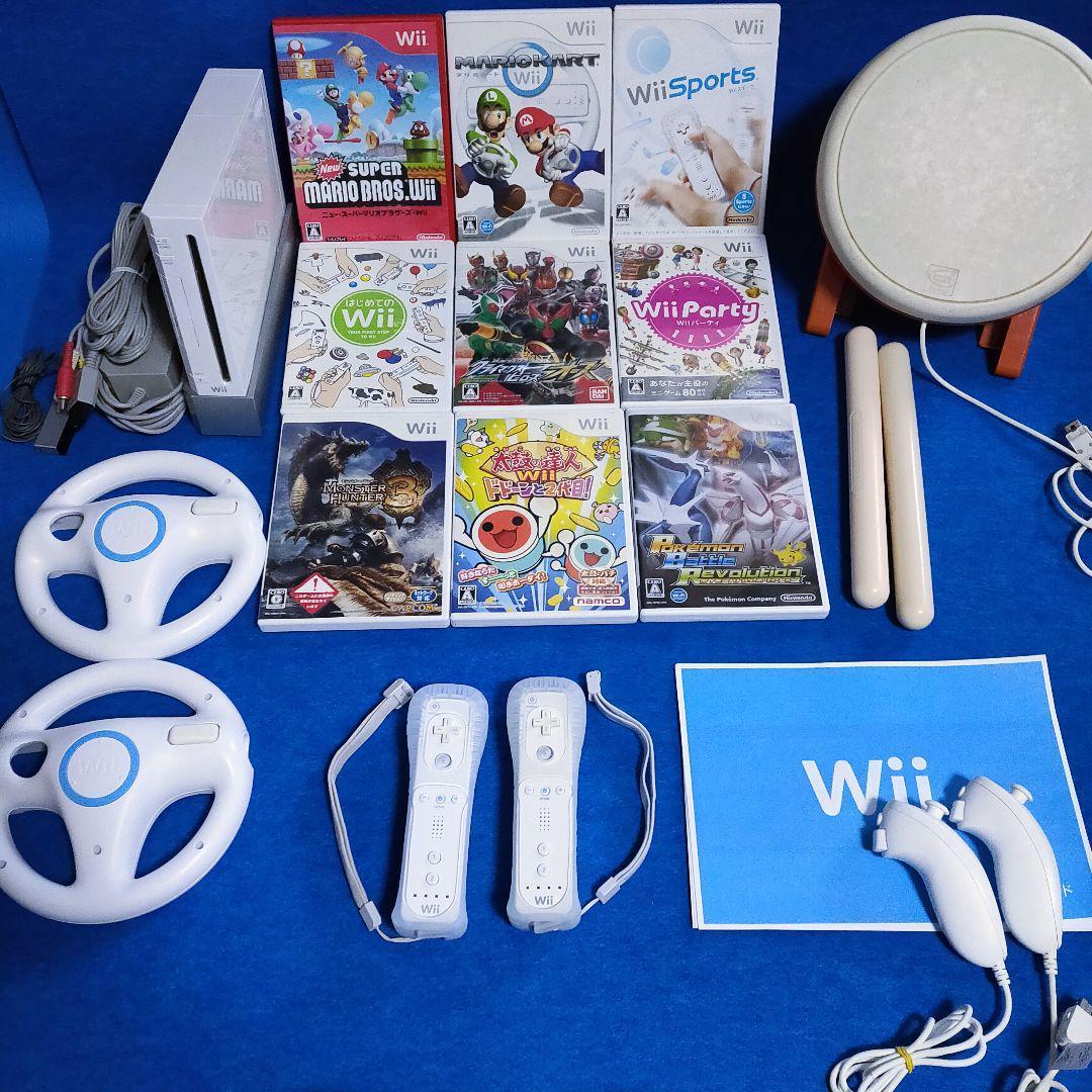 豪華❗️任天堂 Wii 太鼓の達人 マリオカート ポケモン 人気ソフト9本！