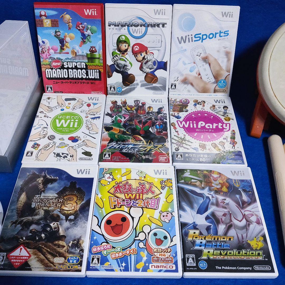 豪華❗️任天堂 Wii 太鼓の達人 マリオカート ポケモン 人気ソフト9本！