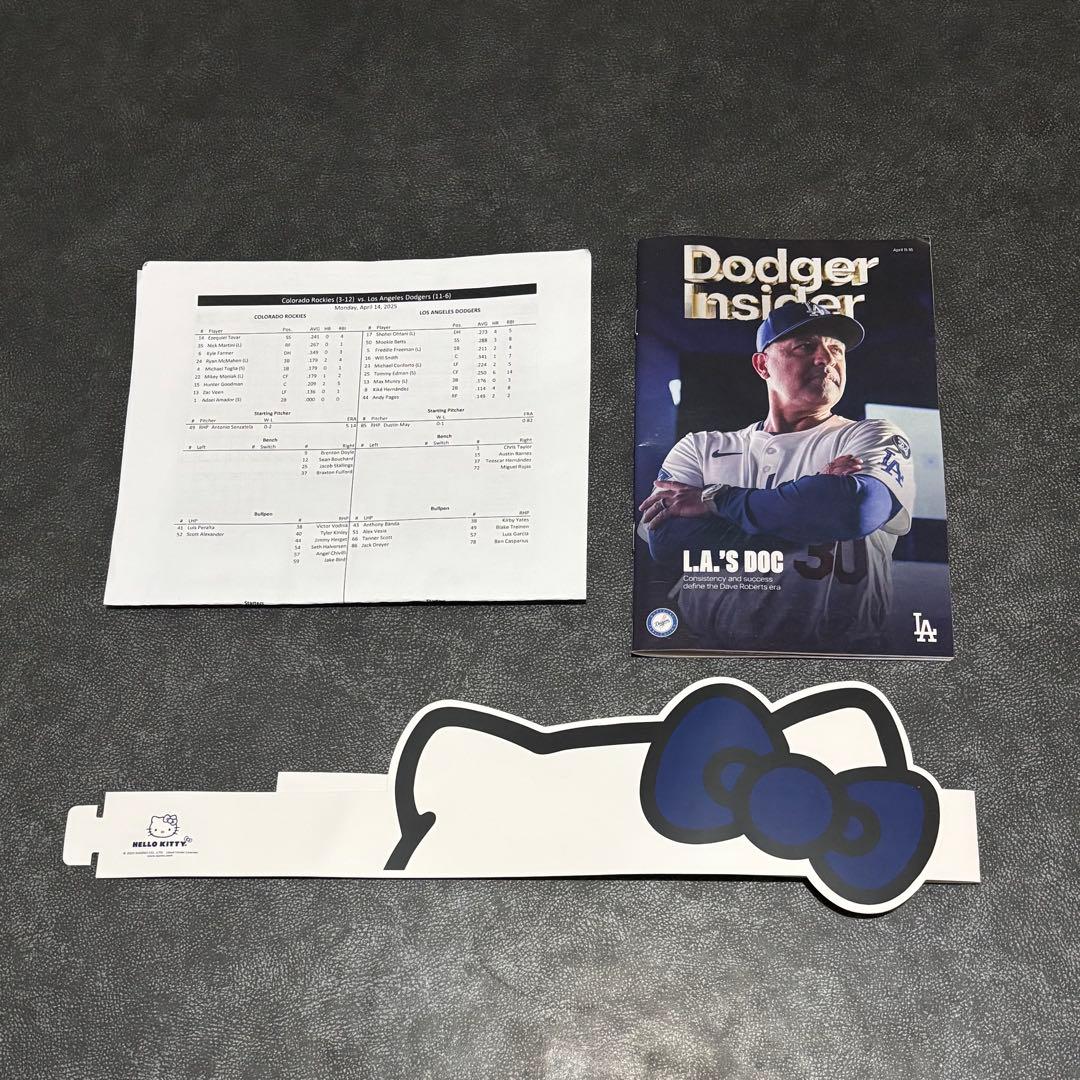 本日限定お値下げ ドジャース キティーコラボ ぬいぐるみ　おまけ付き