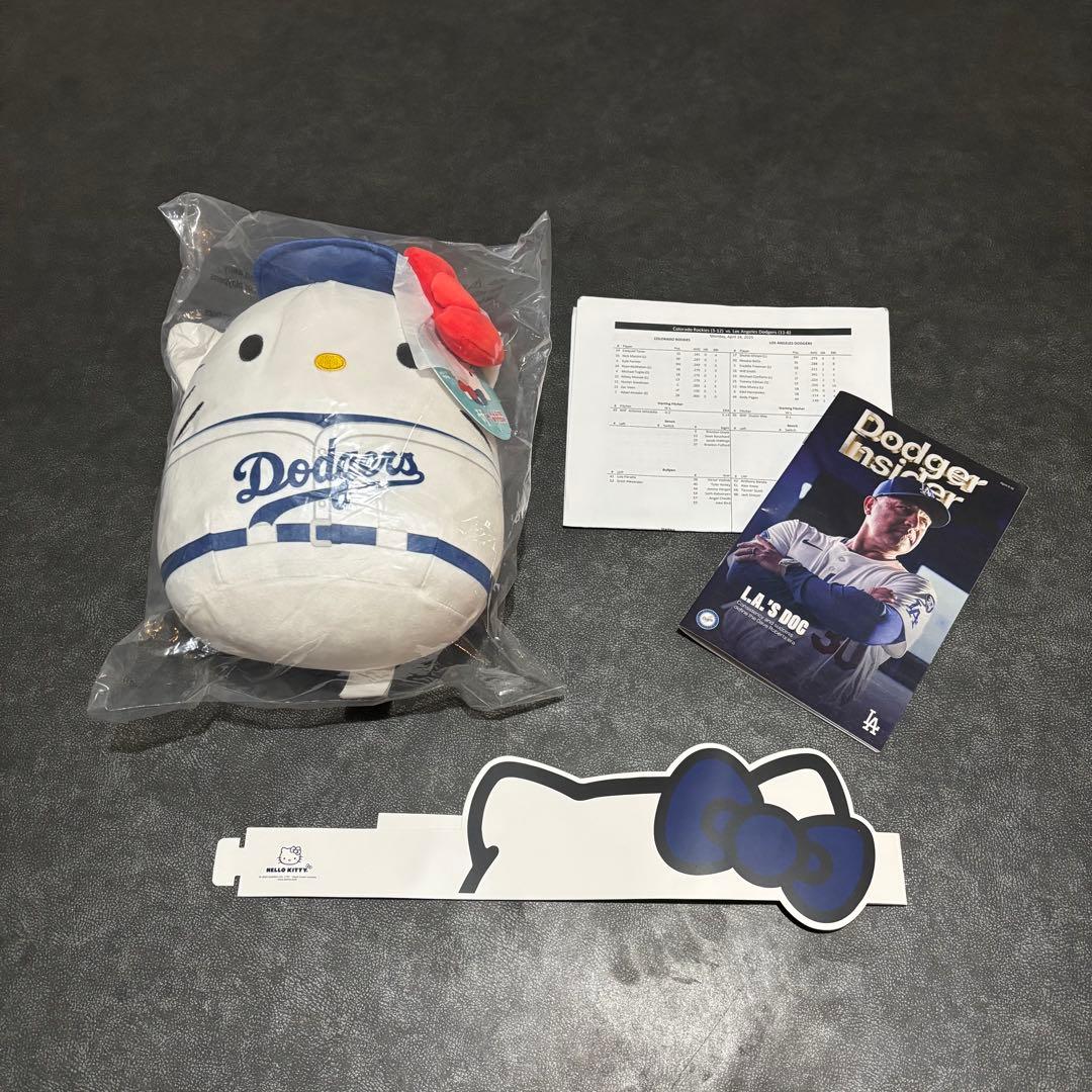 本日限定お値下げ ドジャース キティーコラボ ぬいぐるみ　おまけ付き
